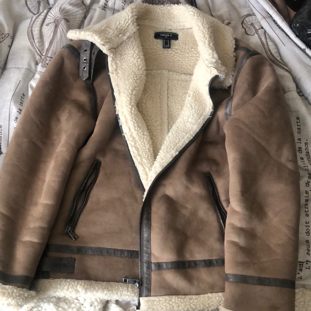 Mens fux fur jacket in size M